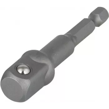 Wolfcraft 2414000 adapteris 1/4 inch pavarai į 1/2 inch galvutę, 72 mm, chromo vanadžio plienas