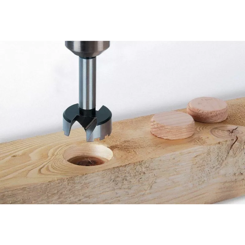 Wolfcraft 3319000 Forstner grąžtas 28 mm, bendras ilgis 90 mm, cilindrinis kotas, 1 vnt.