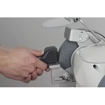 Wolfcraft 4105000 šlifavimo disko tiesintuvas - žvaigždinis diskas, grūdintas plienas, medinė rankena, 210 mm