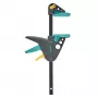 Wolfcraft EHZ PRO vienos rankos spaustukas 3456000, 150 mm suspaudimo plotis, 65 mm gylis, 120 kg suspaudimo jėga, išskleidimo funkcija
