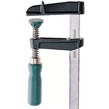 Wolfcraft SZ 50-200 mėgėjiškas F formos spaustuvas, 200 mm suspaudimo plotis, 50 mm gerklės gylis, cinkuoto plieno kreipiamoji 3605000