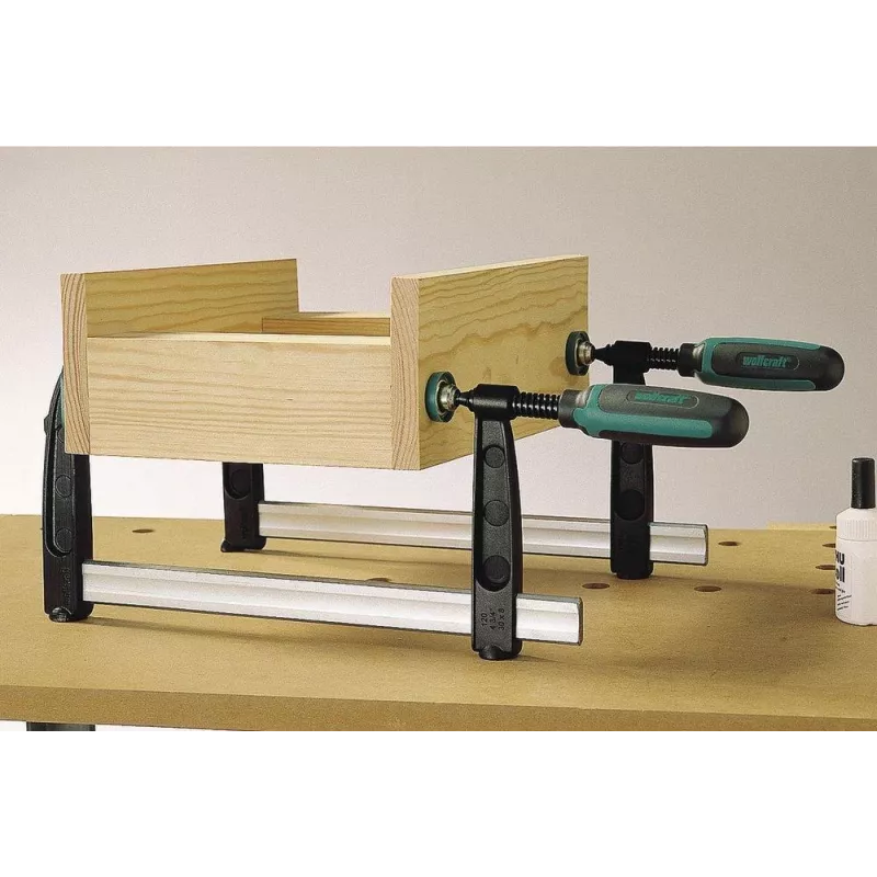 wolfcraft SZ 120-700 sraigtinis spaustuvas 700 mm juodas / pilkas 3622000