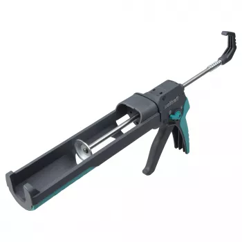 Wolfcraft 4354000 rankinis kartridžų pistoletas 310 ml kartridžams - 200 kg slėgis, drip-stop, ergonomiška soft-grip rankena, žalia/juoda