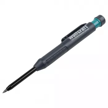 Wolfcraft 5215000 giluminis žymeklis – ilgu siauru antgaliu, juodas permanentinis, 1 mm linija, 1 vnt.