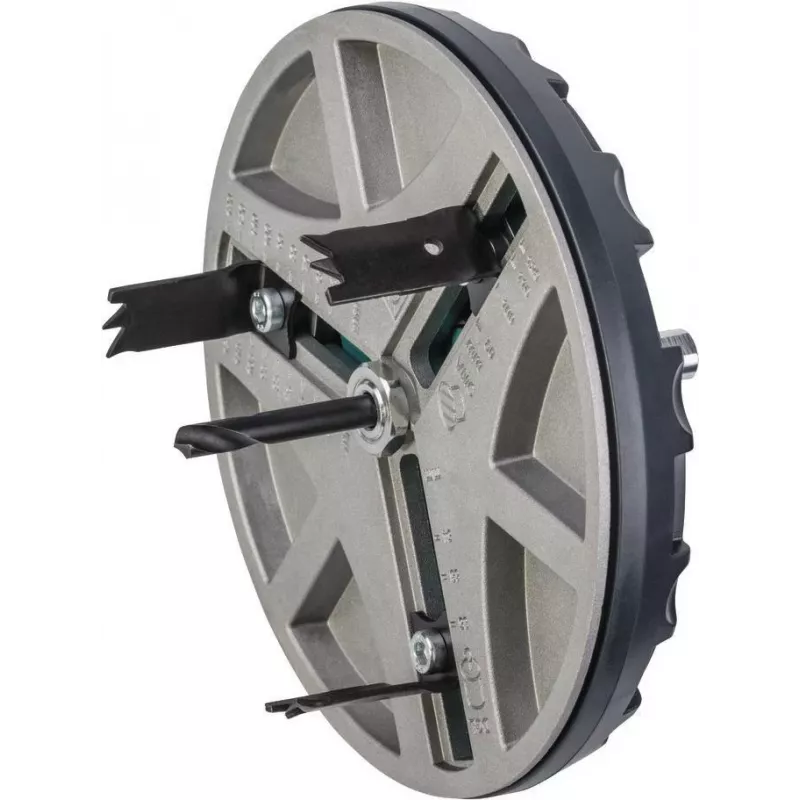 wolfcraft reguliuojamas kiaurymų pjovimo grąžtas 45-130 mm su HSS ašmenimis ir centravimo grąžtu 5978000