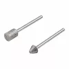 Wolfcraft 5989000 deimantinių šlifavimo antgalių rinkinys, cilindrinis ir smailusis kūginis, 2 dalių