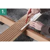 Wolfcraft 6960000 terasos gręžimo rinkinys – 6 dalių HSS grąžtai ir nusklembimo frezos medienai, WPC, BPC