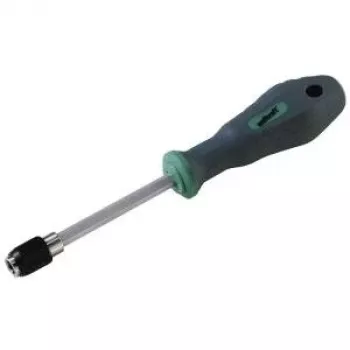 Wolfcraft Workshop atsuktuvas bitams 1/4 inch (6,3 mm) su magnetiniu bitų laikikliu, 2 komponentų ergonomiška rankena, chromo vanadžio plieno kotas, 155 mm ilgio 8725000
