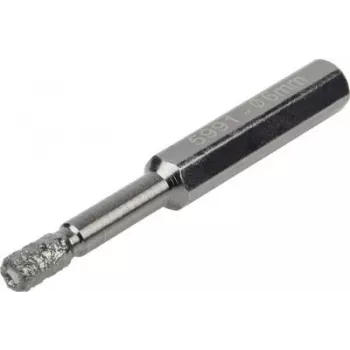 Wolfcraft 5991000 deimantinis grąžtas 6 mm šešiakampiu kotu plytelėms, keramikai, granitui, marmurui, akmens masei