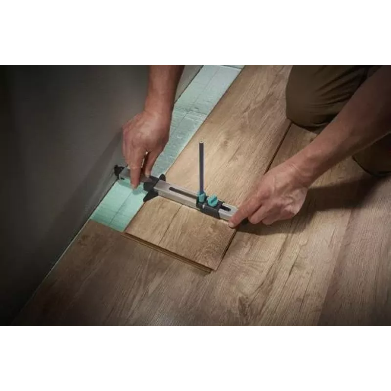 wolfcraft 6952000 nerūdijančio plieno liniuotė 320 mm su išgraviruota metrine skale