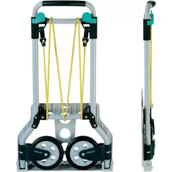 wolfcraft TS 600 aliumininis rankinis vežimėlis, 70 kg, juodas 5505000