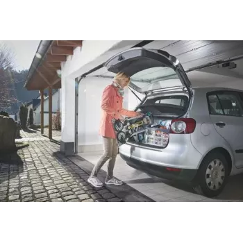 wolfcraft TS 600 aliumininis rankinis vežimėlis, 70 kg, juodas 5505000