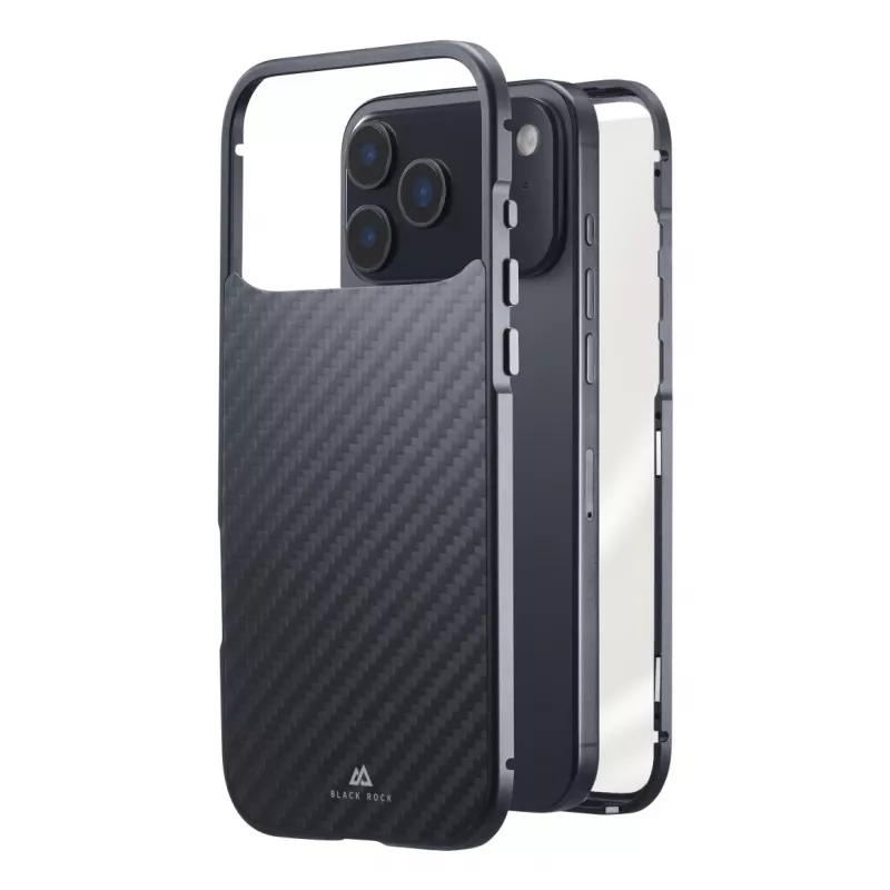 Black Rock Cover 360° stiklas Apple iPhone 17 Pro Max su tikru anglies pluoštu 00080472