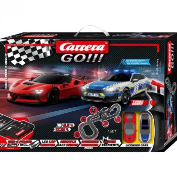 Carrera GO!!! High Speed Pursuit elektrinis slot automobilių lenktynių rinkinys