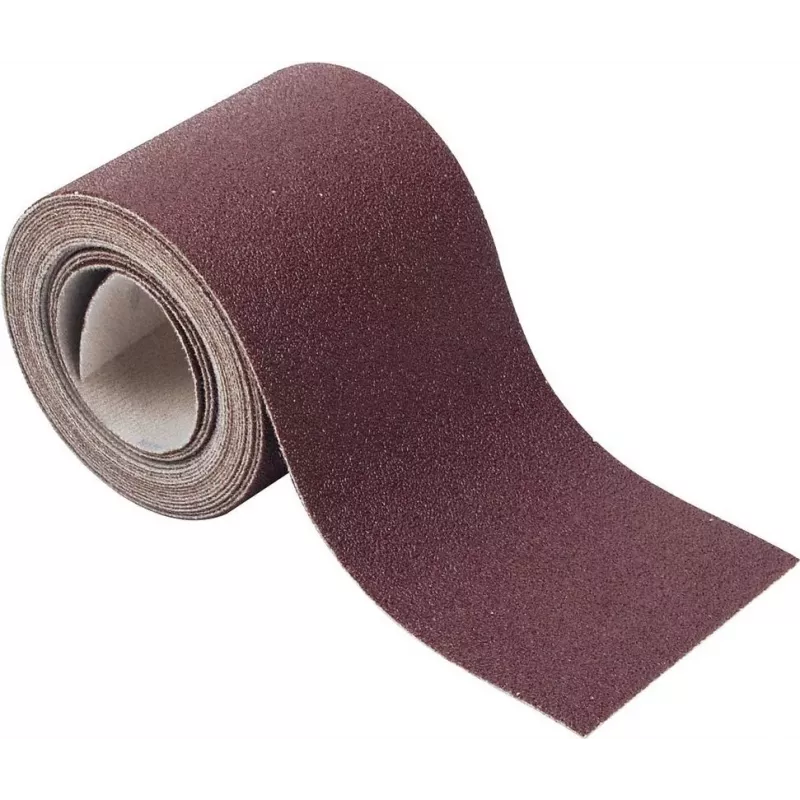 Wolfcraft 1739000 šlifavimo popieriaus ritinys su „Hook-and-Loop“ tvirtinimu, 60 grūdėtumo, 115 mm x 4 m
