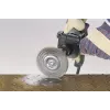Wolfcraft plieninės vielos diskinis šepetys 2101000 kampiniam šlifuokliui, 100 mm, gofruotas, M14