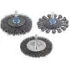 Wolfcraft 2103000 plieninis vielinis diskinis šepetys 100 mm M14 banguotomis vielomis