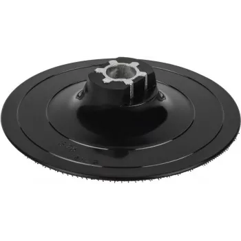 wolfcraft 125 mm velcro šlifavimo padėklas su grąžto adapteriu ir K80 lapu (2285000)