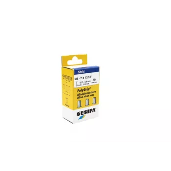 GESIPA PolyGrip® aklųjų kniedžių veržlė M5, plieninė, cinkuota, 7x13,5 mm, 50 vnt., 1464840