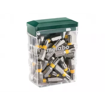 Metabo 626712000 25 dalių TX20 Security Torx antgalių rinkinys su magnetiniu antgalių laikikliu