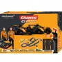 Carrera GO!!! McLaren Racing elektrinis lenktynių automobilių rinkinys 1:43 masteliu su kilpa, viaduku, siauru ruožu, 2 valdymo pultais, 6,2 m trasa