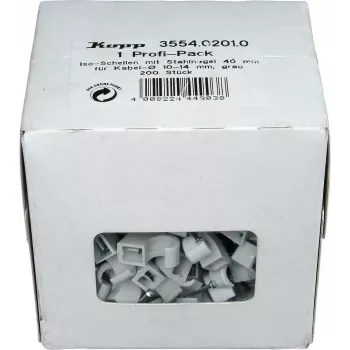 Kopp kabelio spaustukas su vinimi, 10-14 mm, pilkas, 200 vnt. 355402010