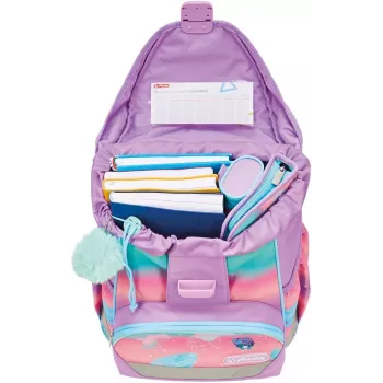 Herlitz Ultralight mokyklinė kuprinė rinkinys Seahorse Ocean Lights 6-9 metų