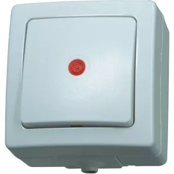 HEINRICH KOPP Paris dvipolis svirtinis jungiklis, įleidžiamas, 250 V AC, 10 A, poliarinė balta 566302004