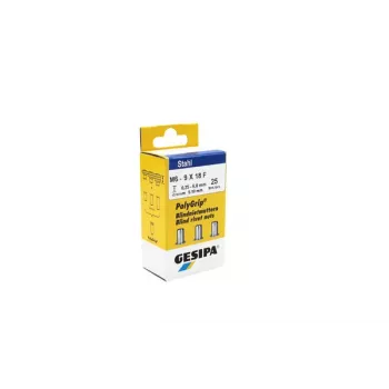 Gesipa 1464839 aklina kniedės veržlė M6 x 18 mm, plieninė, 25 vnt.