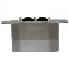 HEINRICH KOPP CAT6 tinklo lizdas, 2 atskirti RJ45 lizdai, ekranuotas, įleidžiamas, baltas 920100183