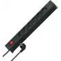 HEINRICH KOPP 19 inch stovo maitinimo blokas, 12 Schutzkontakt lizdų (2x6), 2 m kabelis, juodas 931305010