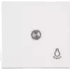 HEINRICH KOPP Paris serijos jungiklis, 2 svirtelės, įleidžiamas, 250 V, 10 A, baltas termoplastikas 490442007