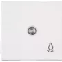 HEINRICH KOPP Paris serijos jungiklis, 2 svirtelės, įleidžiamas, 250 V, 10 A, baltas termoplastikas 490442007