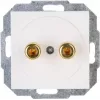 HEINRICH KOPP 4 mm bananų lizdas, baltas, įleidžiamas, 16A 30V AC/DC, 951629004