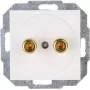 HEINRICH KOPP 4 mm bananų lizdas, baltas, įleidžiamas, 16A 30V AC/DC, 951629004
