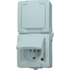 HEINRICH KOPP Paris Schuko lizdas 1 vietos Pure White įleidžiamas 16A 250V IP20 su apsauga nuo vaikų 136902009
