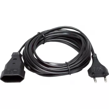 HEINRICH KOPP Euro prailginimo kabelis 5 m juodas (1456.0509.2)