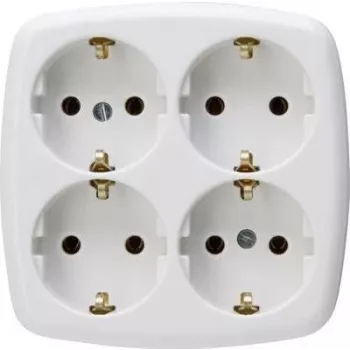HEINRICH KOPP Paris Schuko elektros lizdas Type F, įleidžiamas, baltas, 16 A, 250 V, su vaikų apsauga 121001009