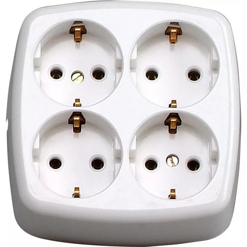 HEINRICH KOPP Paris Schuko elektros lizdas Type F, įleidžiamas, baltas, 16 A, 250 V, su vaikų apsauga 121001009
