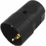 ACCESSORY Schutzkontakt Kupplung Kunststoff sw (3023620A) – Schuko lizdas, IP44, 16A, juodas