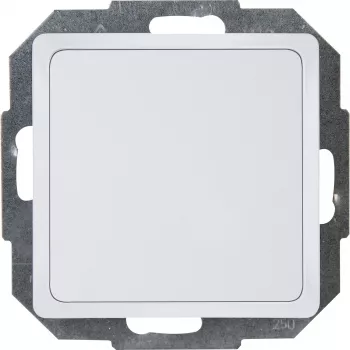 Kopp HK05 aklinas dangtelis su fiksavimo spaustukais, Arctic White, 1 modulis 334302005