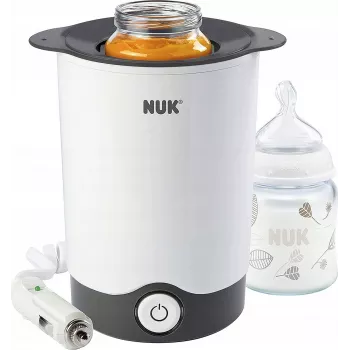 NUK Thermo Express Plus buteliukų šildytuvas - garinis šildymas, 90 s pienas, 300 W, be BPA