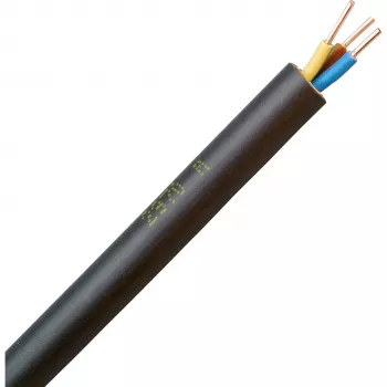 HEINRICH KOPP požeminis maitinimo kabelis NYY-J 3G1,5 mm², 10 m, juodas 153310045