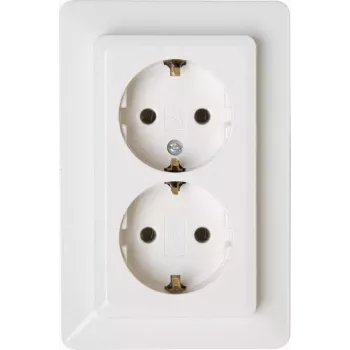 Heinrich Kopp Schuko lizdas 2 vietų 16A Arctic White Objekt 2002 917213007
