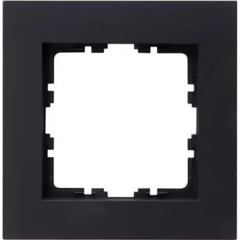 HEINRICH KOPP HK07 PURE 1 vietos rėmelis, antracito spalvos, 86x86x9,5 mm, IP20, tvirtinimas spaustukais 406815004