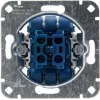 HEINRICH KOPP 508500008 įleidžiamas žaliuzių jungiklio modulis 250V 10A IP20 aliuminio spalvos