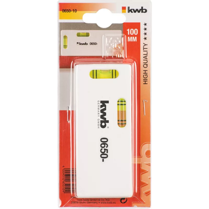 kwb 065010 Mini gulsčiukas 100 mm magnetinis aliuminis