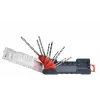 KWB 109155 HSS sukinių grąžtų rinkinys, 9 dalių, 1,5–6,0 mm, DIN 338, šlifuoti, metalui, plastikui, medienai