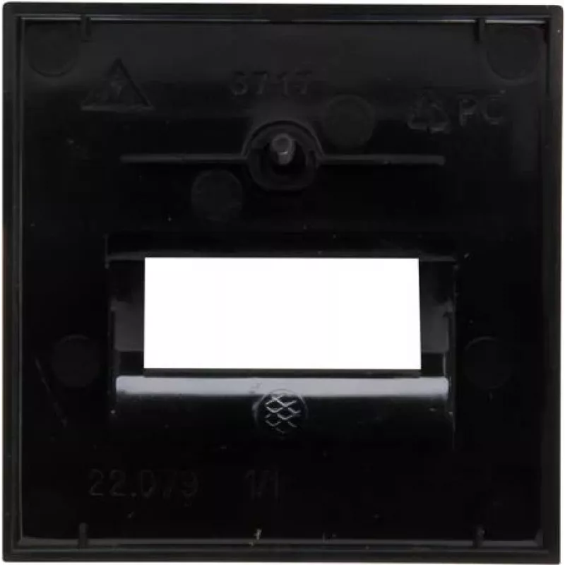 Kopp HK07-UAE dangtelis, juodos matinės spalvos, 1 modulio 371750005
