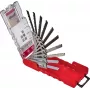 kwb 109180 siaurųjų pjūklų geležčių rinkinys, 10 dalių, T formos kotas, medienai/metalui/plastikui